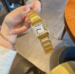 Cartier Tank Francaise Quartz Movement Stainless Steel 27*32/21.2*25.7MM Lady Watch